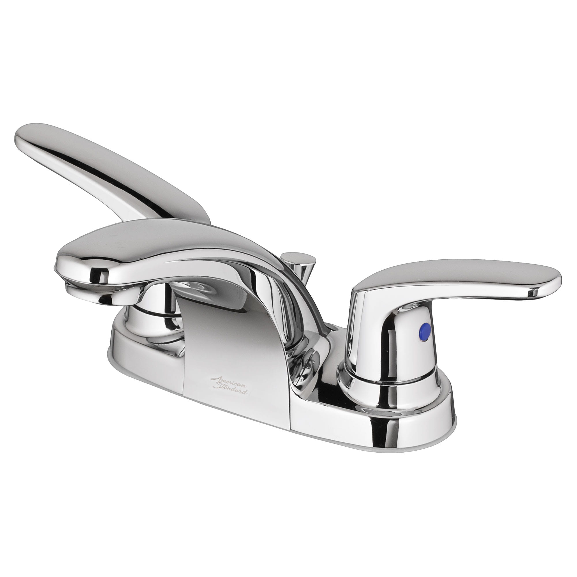 Colony PRO 4 Inch Centerset 2 Handle Bathroom Faucet 12 gpm 45 L min With Lever Handles CHROME